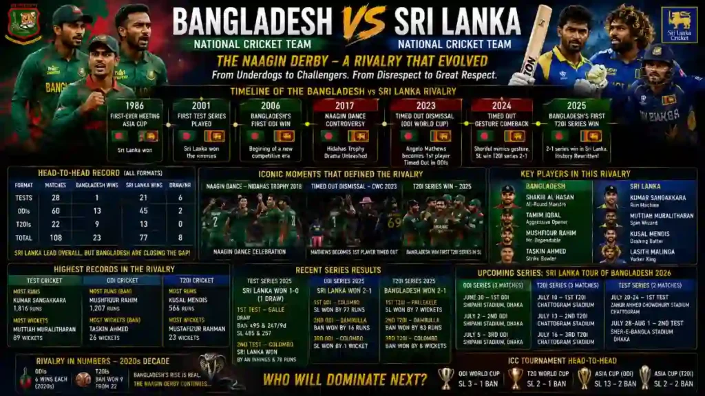 Bangladesh National Cricket Team Vs Sri Lanka National Cricket Team Timeline