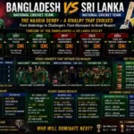 Bangladesh National Cricket Team Vs Sri Lanka National Cricket Team Timeline