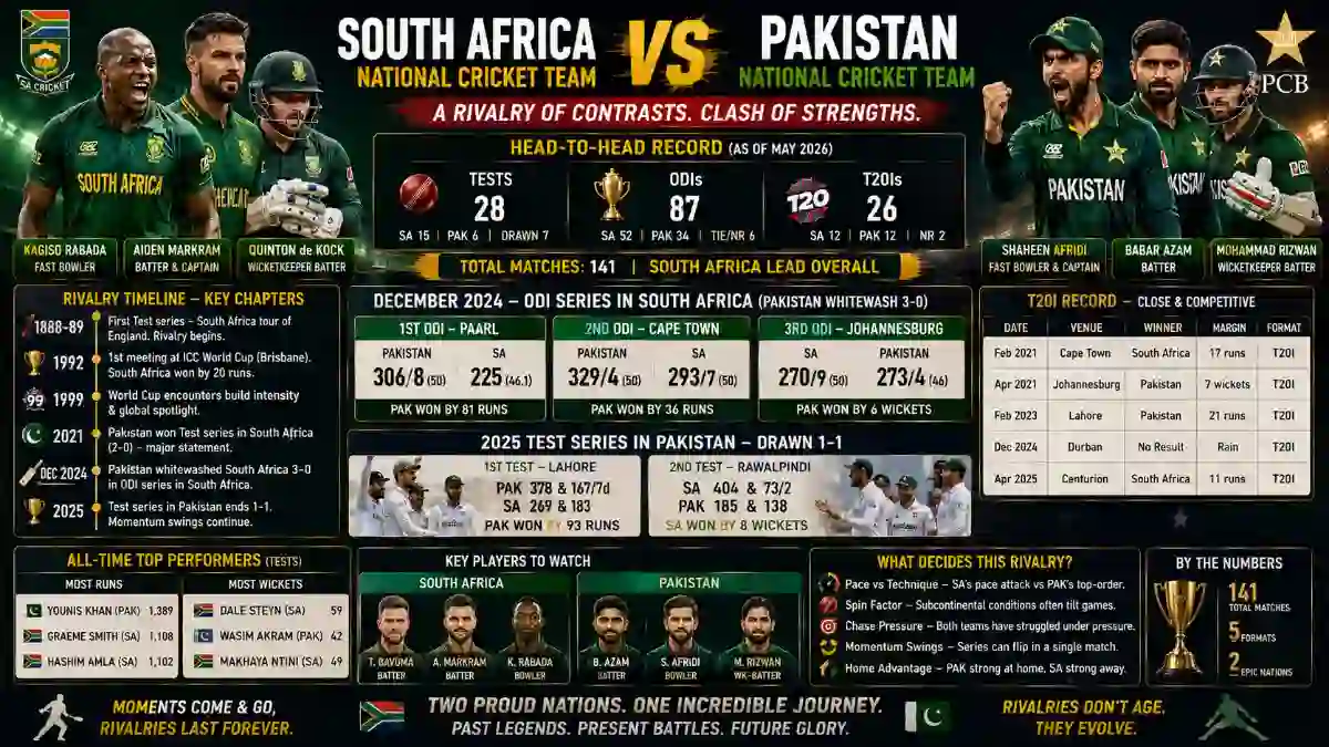 South Africa National Cricket Team Vs Pakistan National Cricket Team