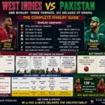 West Indies Cricket Team vs Pakistan National Cricket Team