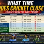What Time Does Cricket Close