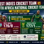 England Cricket Team Vs West Indies Cricket Team Match Scorecard